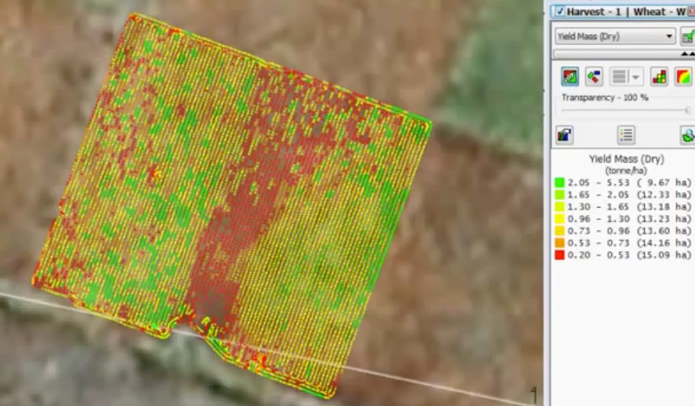 Field Map before harvesting