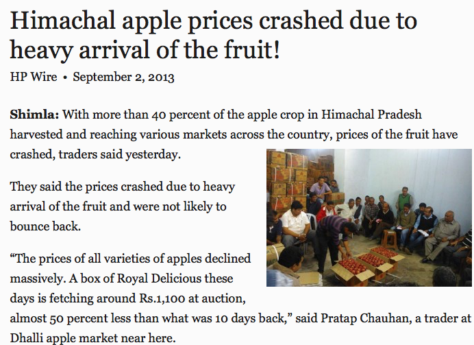 Apple prices crashed